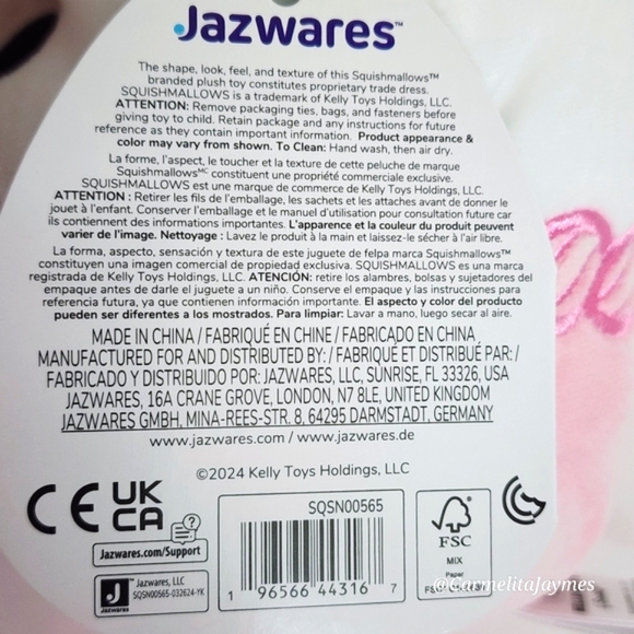 HELLO KITTY 🍦🦄 Ice Cream Rainbow Unicorn Hello Kitty Sanrio X Squishmallow NWT - Picture 8 of 8